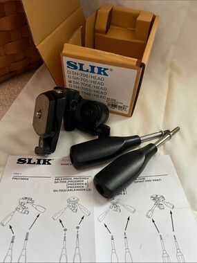 SLIK SH-705 E 3-Way Pan Head -NIB